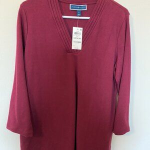 Karen Scott Blouse Shirt M NWT